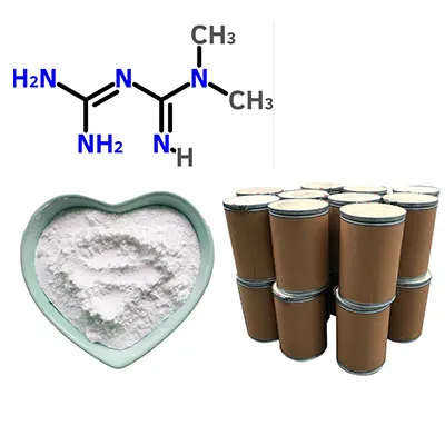 Metformin Hydrochloride CAS 1115-70-4 íonacht ard 99% Antidiabetic Cógaisíochta